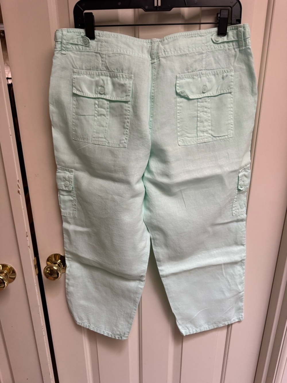 Tommy Bahama Mint Green Linen Capri Pants - Picture 6 of 7